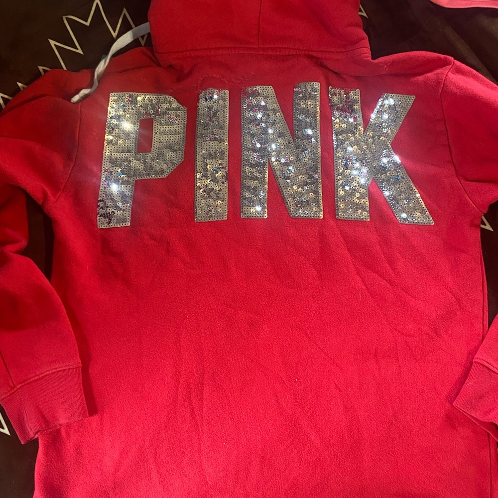 PINK bling hoodie